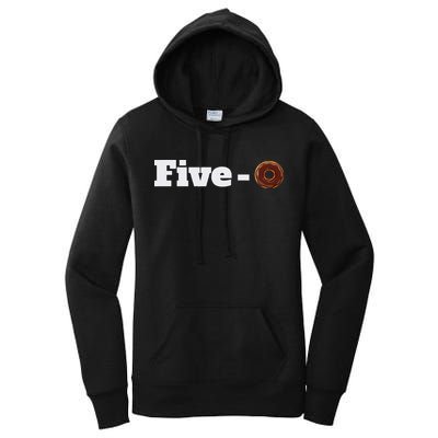 Five O Donut Funny Cop Women's Pullover Hoodie