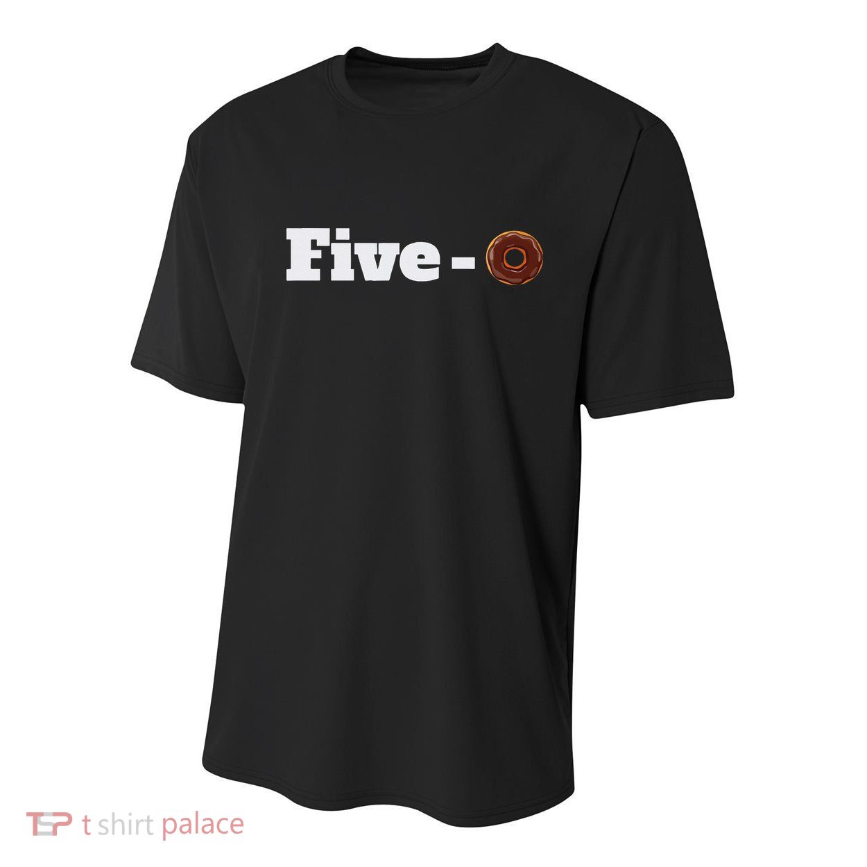 Five O Donut Funny Cop Youth Performance Sprint T-Shirt