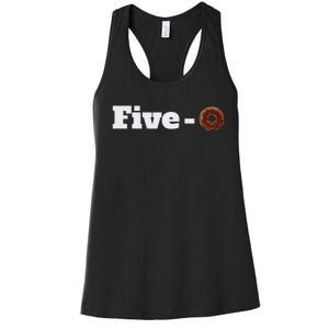 Five O Donut Funny Cop Women's Racerback Tank