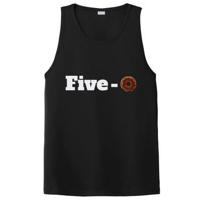 Five O Donut Funny Cop PosiCharge Competitor Tank