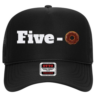 Five O Donut Funny Cop Trucker Hat