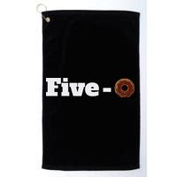 Five O Donut Funny Cop Golf Towel