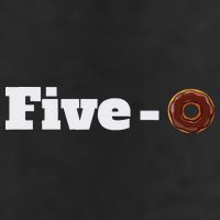 Five O Donut Funny Cop Golf Towel