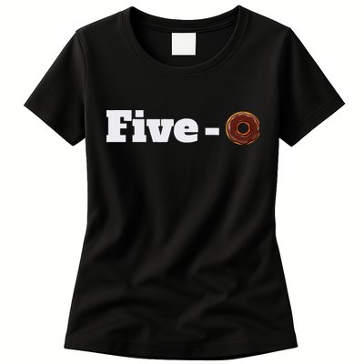 Five O Donut Funny Cop Womens T-Shirt