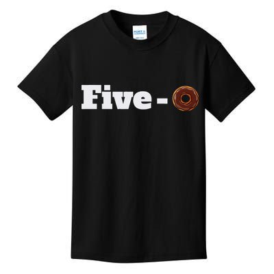 Five O Donut Funny Cop Kids T-Shirt