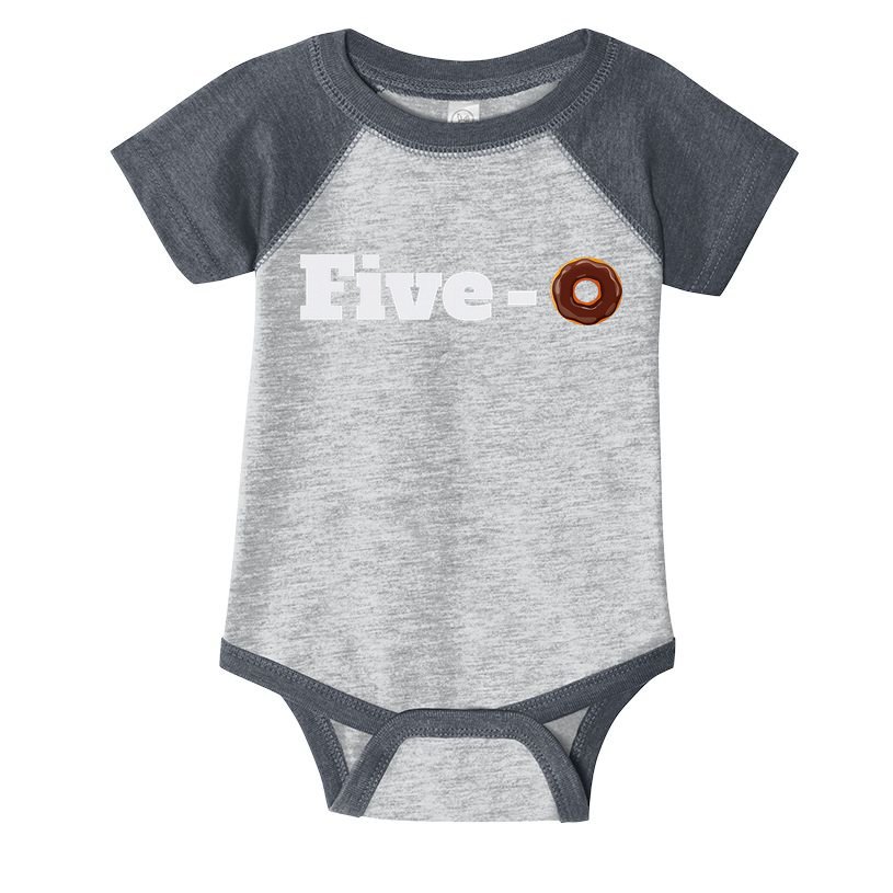 Five O Donut Funny Cop Infant Baby Jersey Bodysuit