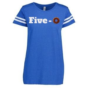 Five O Donut Funny Cop Enza Ladies Jersey Football T-Shirt