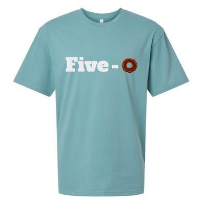 Five O Donut Funny Cop Sueded Cloud Jersey T-Shirt