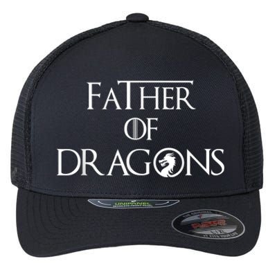 Father of Dragons Shirt Fathers Day Best Gift for Dad Flexfit Unipanel Trucker Cap