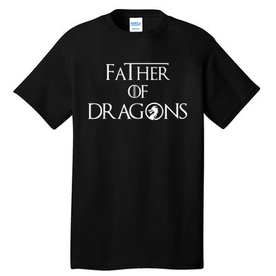 Father of Dragons Shirt Fathers Day Best Gift for Dad Tall T-Shirt