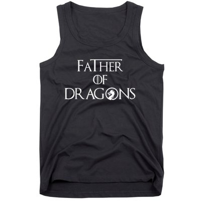 Father of Dragons Shirt Fathers Day Best Gift for Dad Tank Top