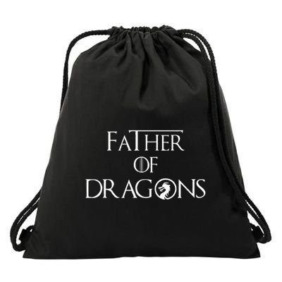 Father Of Dragons Fathers Day Best Gift For Dad Drawstring Bag