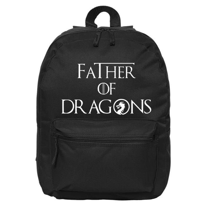 Father Of Dragons Fathers Day Best Gift For Dad 16 in Basic Backpack