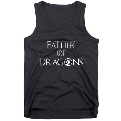 Father Of Dragons Fathers Day Best Gift For Dad Tank Top