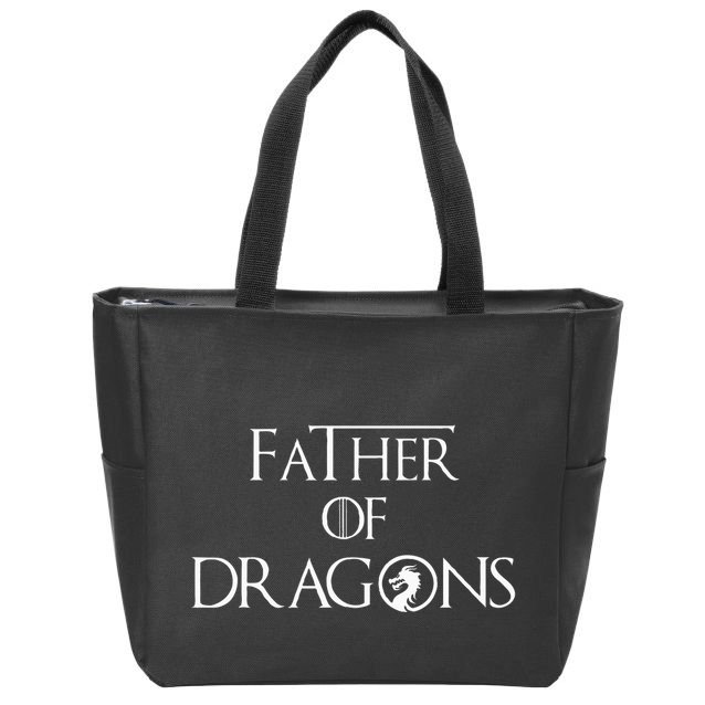Father Of Dragons Fathers Day Best Gift For Dad Zip Tote Bag