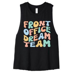 Front Office Dream Team School Secretary Squad Crew Elementa Women's Racerback Cropped Tank