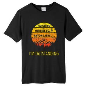 Funny Outdoor Dad Joke Pun IM Outstanding Tall Fusion ChromaSoft Performance T-Shirt