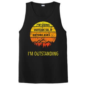 Funny Outdoor Dad Joke Pun IM Outstanding PosiCharge Competitor Tank