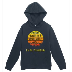 Funny Outdoor Dad Joke Pun IM Outstanding Urban Pullover Hoodie