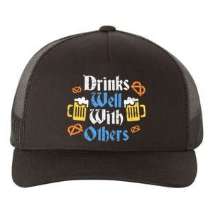 Funny Oktoberfest Drinks Well With Others Gift Yupoong Adult 5-Panel Trucker Hat