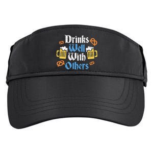 Funny Oktoberfest Drinks Well With Others Gift Adult Drive Performance Visor