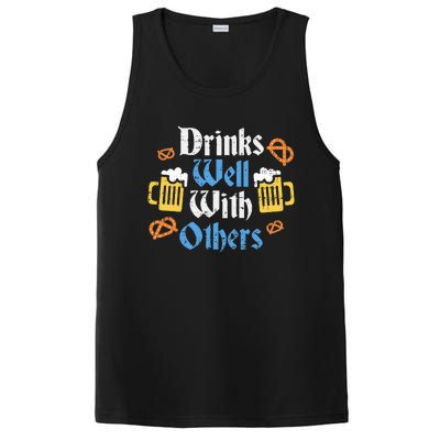 Funny Oktoberfest Drinks Well With Others Gift PosiCharge Competitor Tank