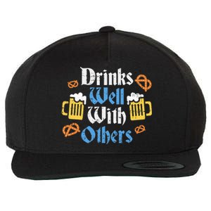 Funny Oktoberfest Drinks Well With Others Gift Wool Snapback Cap