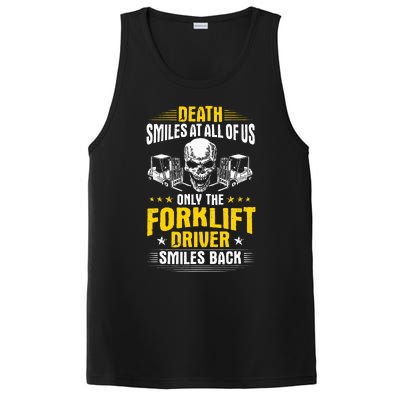 Forklift Operator Death Smiles At All Of Us Forklift Driver PosiCharge Competitor Tank