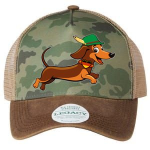 Funny Oktoberfest Dachshund Legacy Tie Dye Trucker Hat