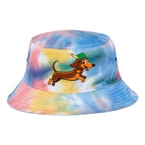 Funny Oktoberfest Dachshund Tie Dye Newport Bucket Hat