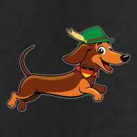 Funny Oktoberfest Dachshund Adult Drive Performance Visor
