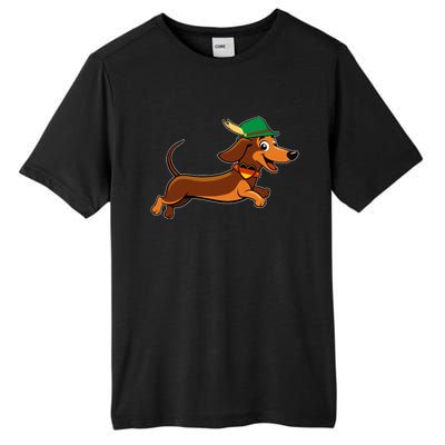 Funny Oktoberfest Dachshund Tall Fusion ChromaSoft Performance T-Shirt