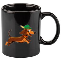 Funny Oktoberfest Dachshund 11oz C Handle Ceramic Mug