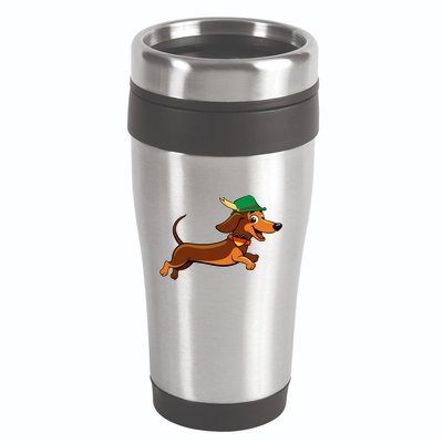 Funny Oktoberfest Dachshund 16oz Travel Tumbler