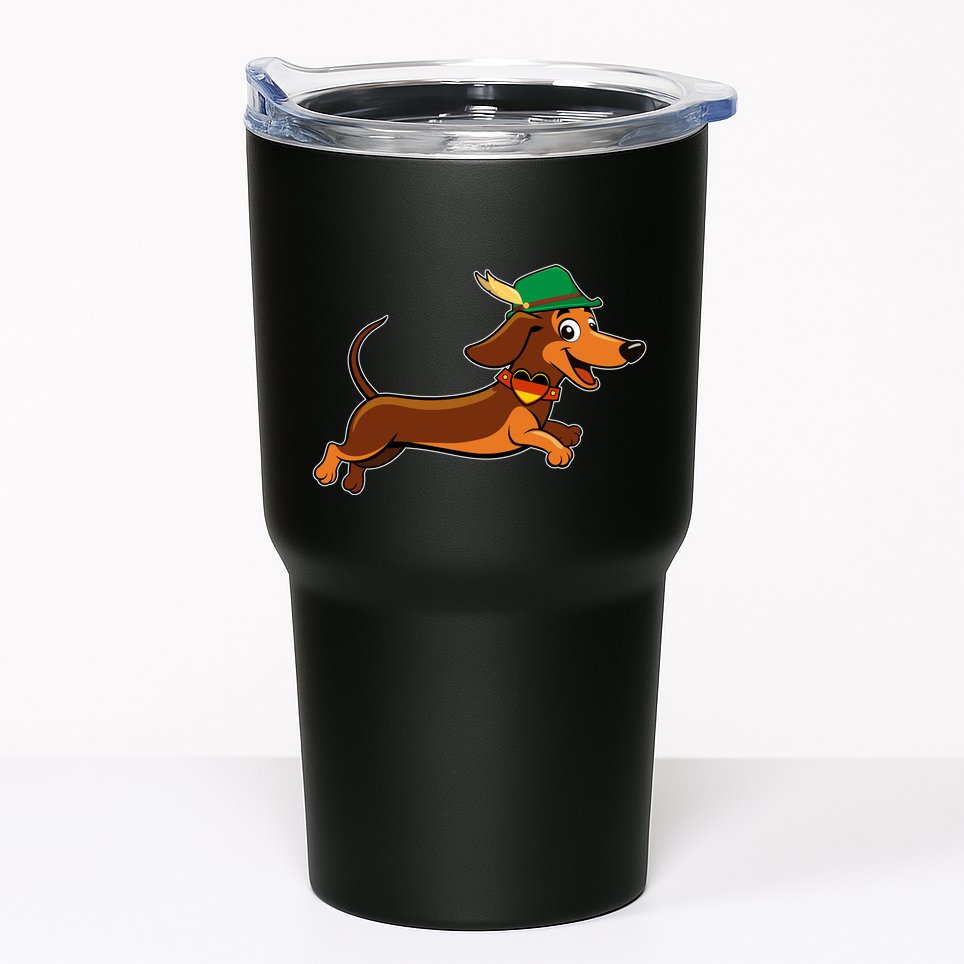 Funny Oktoberfest Dachshund Tumbler