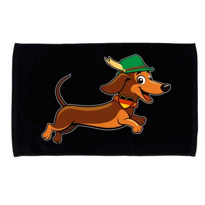 Funny Oktoberfest Dachshund Microfiber Hand Towel