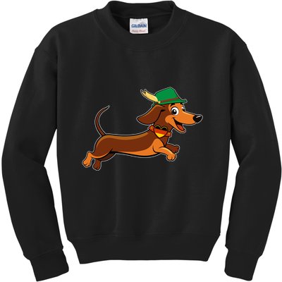 Funny Oktoberfest Dachshund Kids Sweatshirt