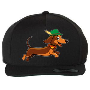 Funny Oktoberfest Dachshund Wool Snapback Cap