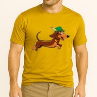 Funny Oktoberfest Dachshund Cooling Performance Crew T-Shirt
