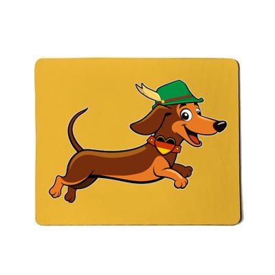 Funny Oktoberfest Dachshund Mousepad