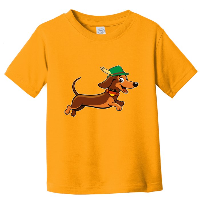 Funny Oktoberfest Dachshund Toddler T-Shirt