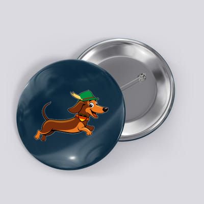 Funny Oktoberfest Dachshund Button