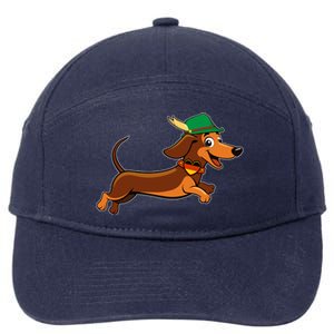 Funny Oktoberfest Dachshund 7-Panel Snapback Hat