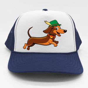 Funny Oktoberfest Dachshund Trucker Hat