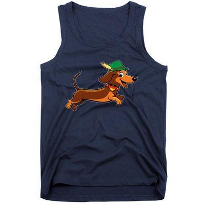 Funny Oktoberfest Dachshund Tank Top