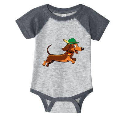 Funny Oktoberfest Dachshund Infant Baby Jersey Bodysuit