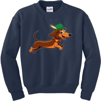 Funny Oktoberfest Dachshund Kids Sweatshirt