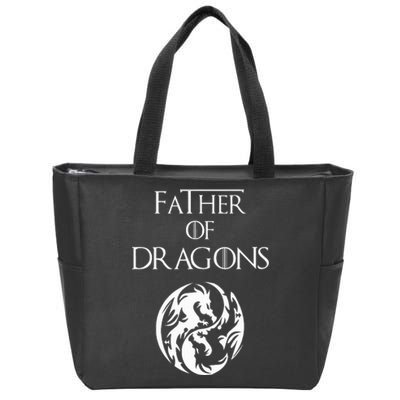 Father Of Dragons Fathers Day Zip Tote Bag