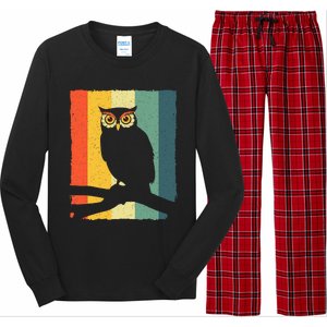 Funny Owls Design For Women Animal Lover Night Owl Long Sleeve Pajama Set