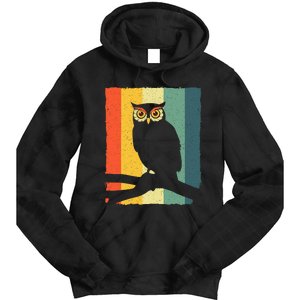 Funny Owls Design For Women Animal Lover Night Owl Tie Dye Hoodie